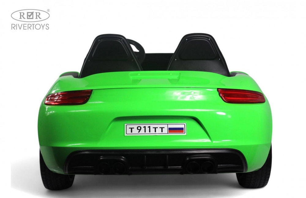Детский электромобиль RiverToys T911TT NEW (зелёный) Двухместный до 100кг - фото6