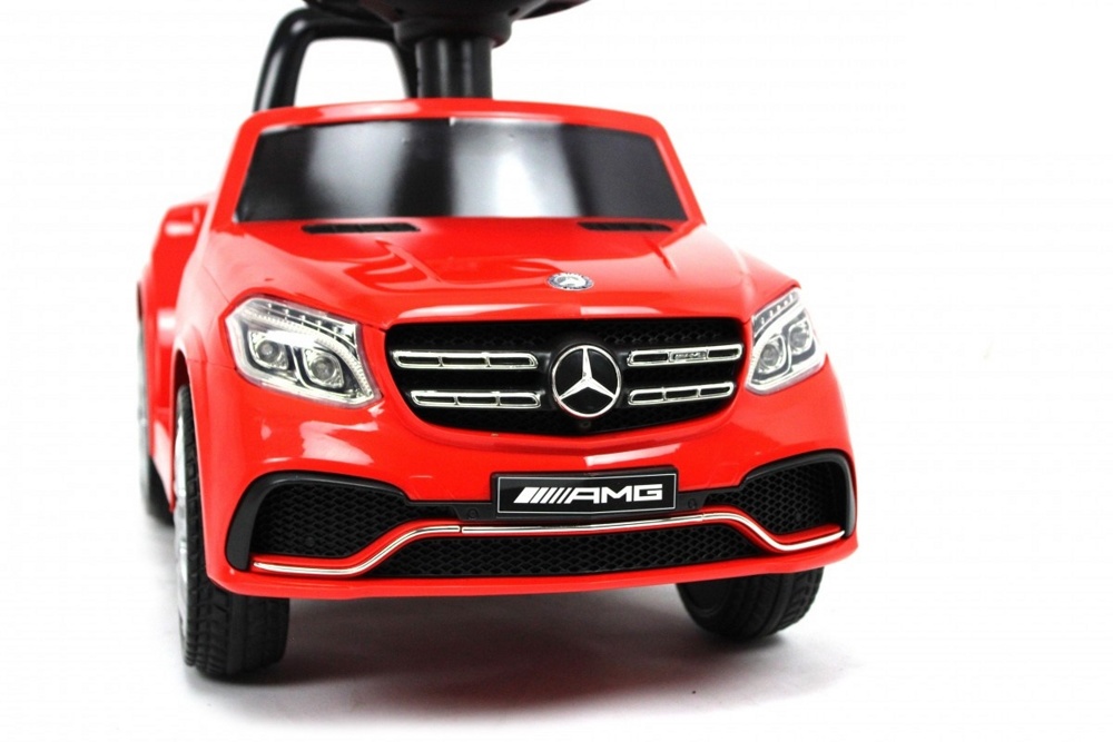 Детская машинка-каталка, электромобиль RiverToys Mercedes-AMG GLS 63 HL600 (красный) Лицензия, пульт Д/У - фото2