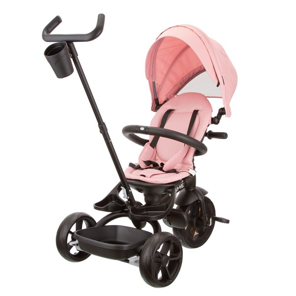 Трехколесный велосипед QPlay Prime2P (розовый) Поворотное сиденье, наклонный руль - фото2 Трехколесный велосипед QPlay Prime2P (розовый) Поворотное сиденье, наклонный руль - фото2