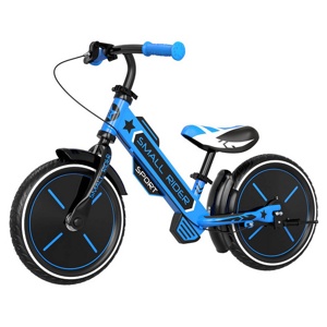 Детский беговел Small Rider Roadster Sport AIR (синий 2021) с двумя тормозами, надувные колеса - фото