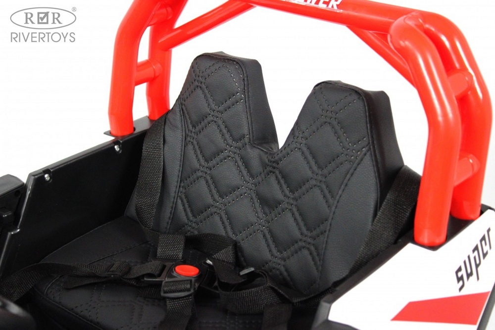 Детский электромобиль RiverToys F888FF 4WD (красный) - фото2