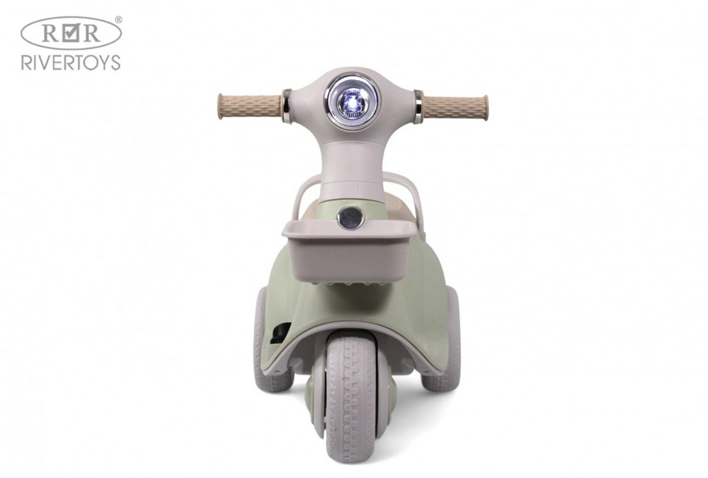 Детский электроскутер RiverToys K011PX (зеленый) - фото2