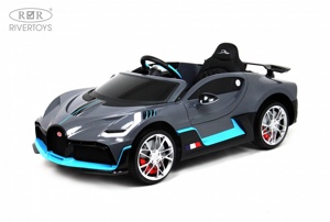 Детский электромобиль RiverToys Bugatti Divo HL338 (серый) Лицензия - фото