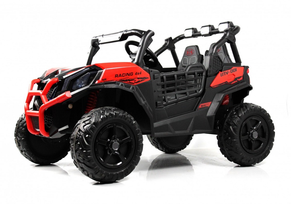 Детский электромобиль RiverToys K777KK 4WD (красный) Buggy Полноприводный Двухместный