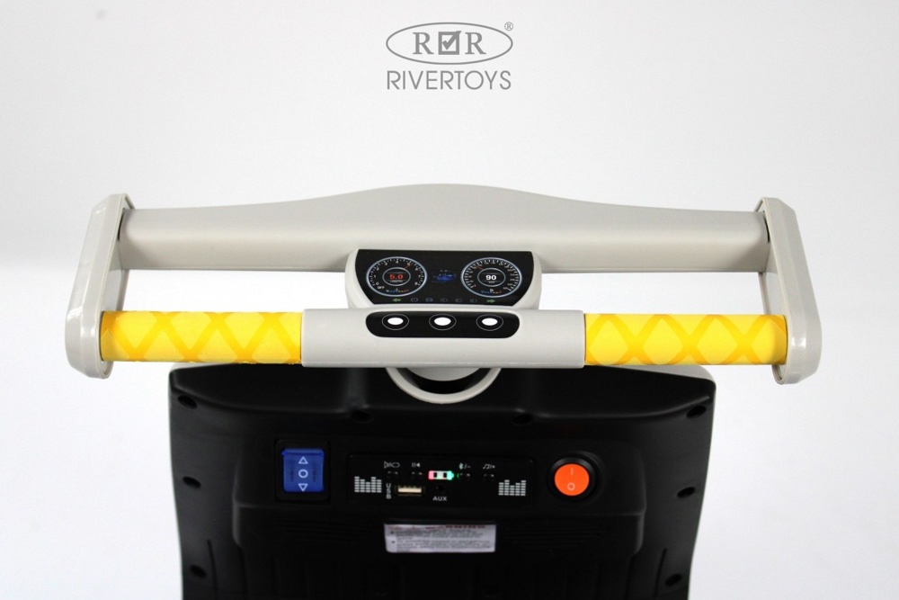 Детский электроскутер RiverToys K444PX (серый) - фото5