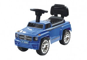 Детская машинка-каталка толокар RiverToys Mercedes-Benz JYZ-09B (синий) - фото