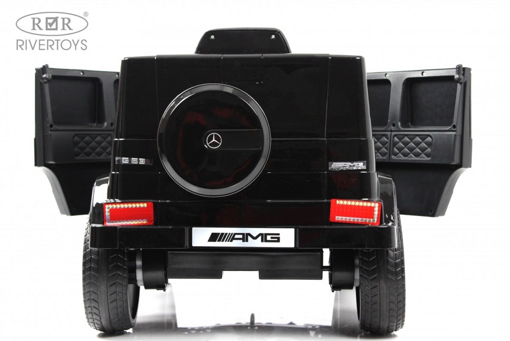 Детский электромобиль RiverToys Mercedes-AMG G63 G222GG (черный) - фото3