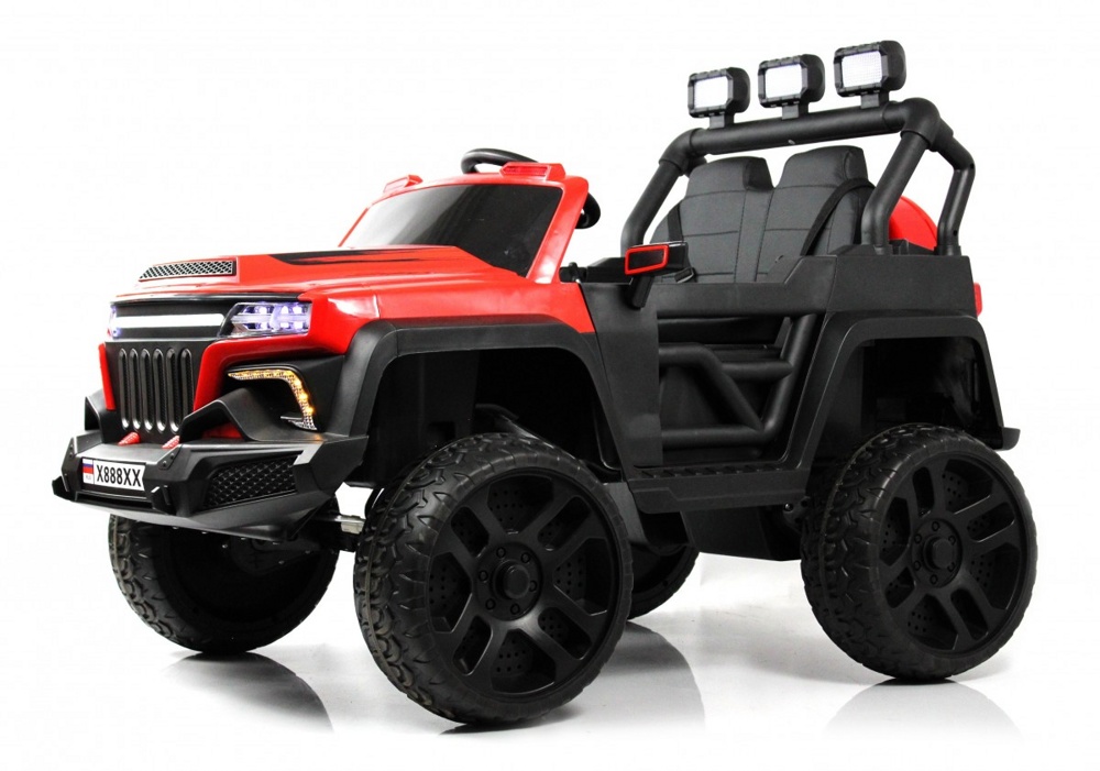 Детский электромобиль RiverToys X888XX (красный) Buggy Полноприводный