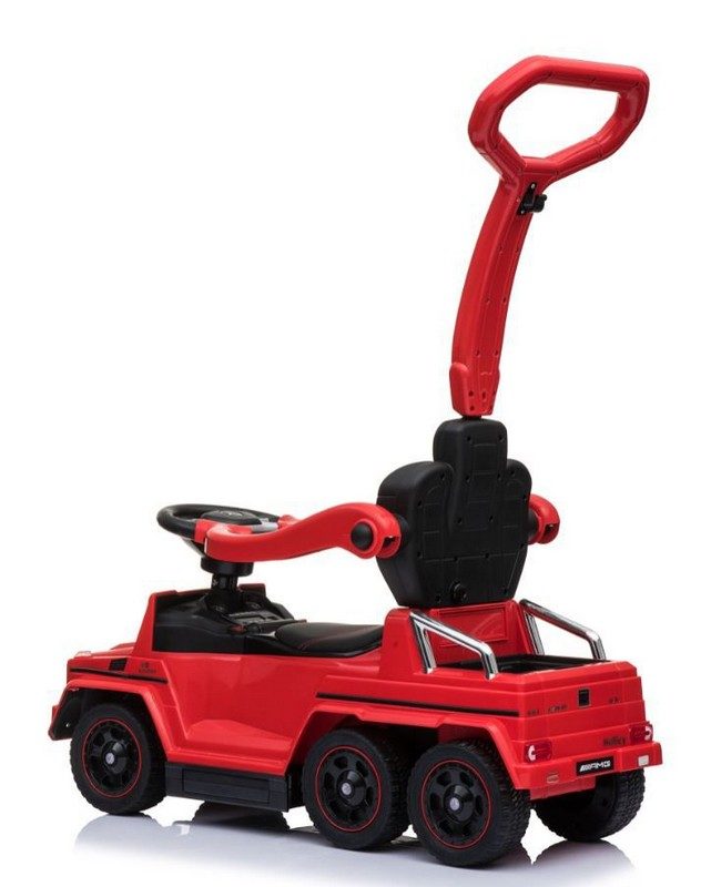 Детская машинка- Каталка RiverToys Mercedes-Benz A010AA-H (красный) шестиколесный - фото2
