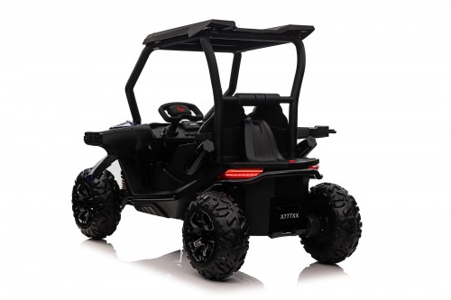 Детский электромобиль RiverToys X777XX (черный) полноприводный, двухместный - фото4