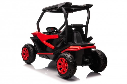 Детский электромобиль RiverToys X777XX (красный) полноприводный, двухместный - фото3
