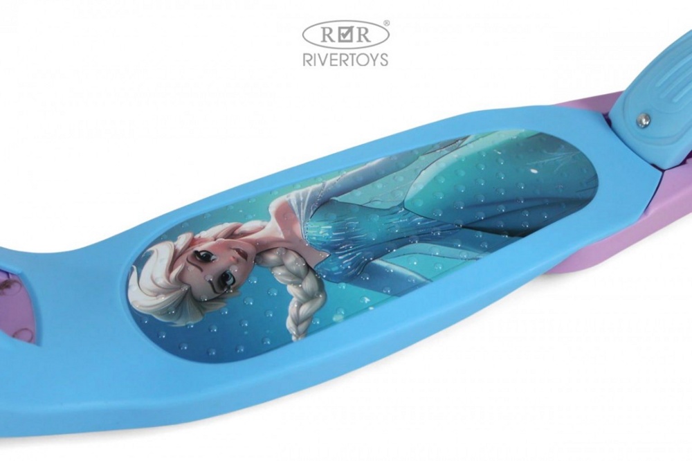 Детский самокат RiverToys HB-101 (розовый) Складной - фото2