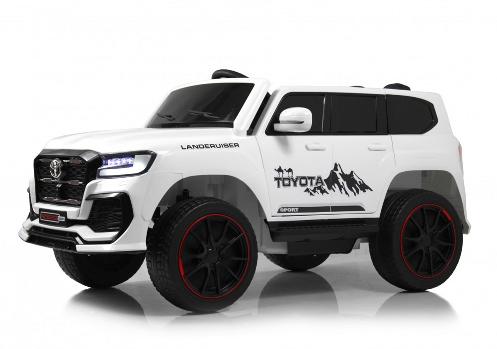 Детский электромобиль RiverToys G555GG (белый) Toyota Полноприводный