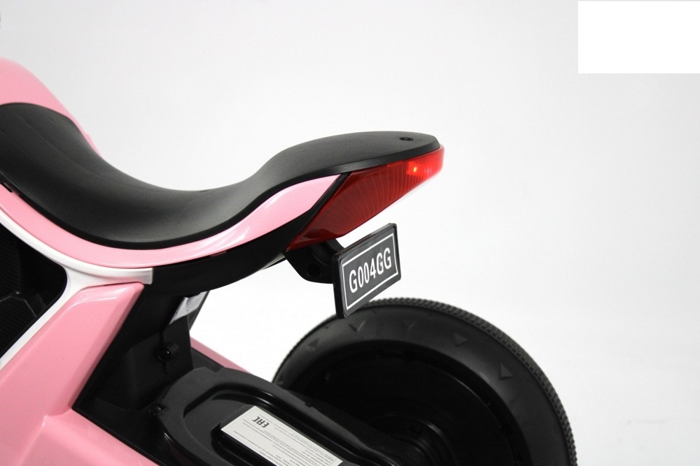 Детский электромотоцикл RiverToys G004GG (розовый) - фото6