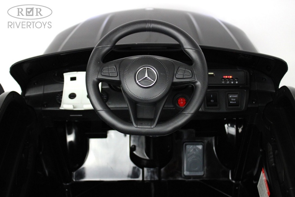 Детский электромобиль RiverToys Мercedes-Benz GL63 C333CC (чёрный) Лицензия - фото5