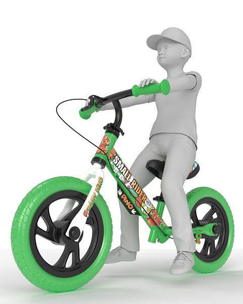 Детский беговел Small Rider Motors EVA Cartoons (зеленый) Dino - фото5