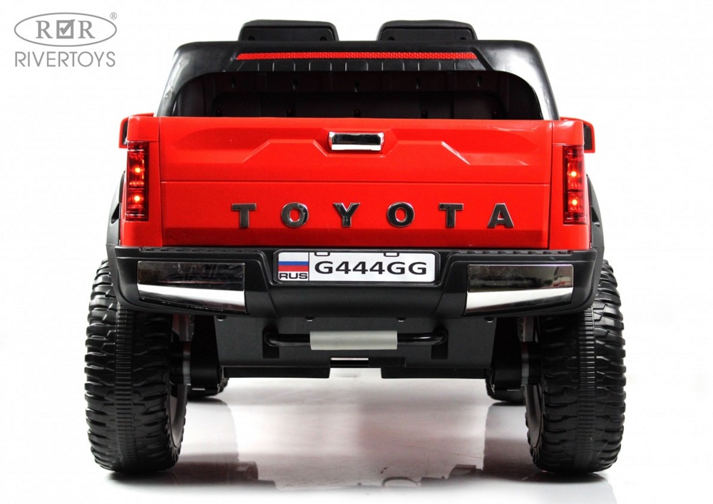 Детский электромобиль RiverToys G444GG (красный) Toyota Tundra Полноприводный - фото3