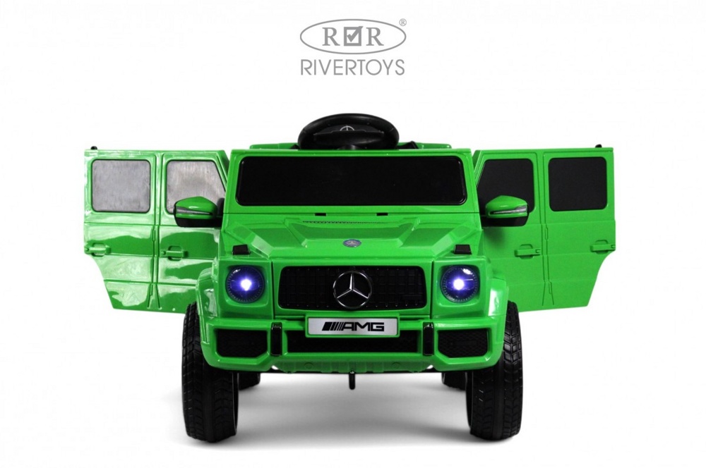 Детский электромобиль RiverToys Mercedes-AMG G63 G222GG (зеленый) - фото2