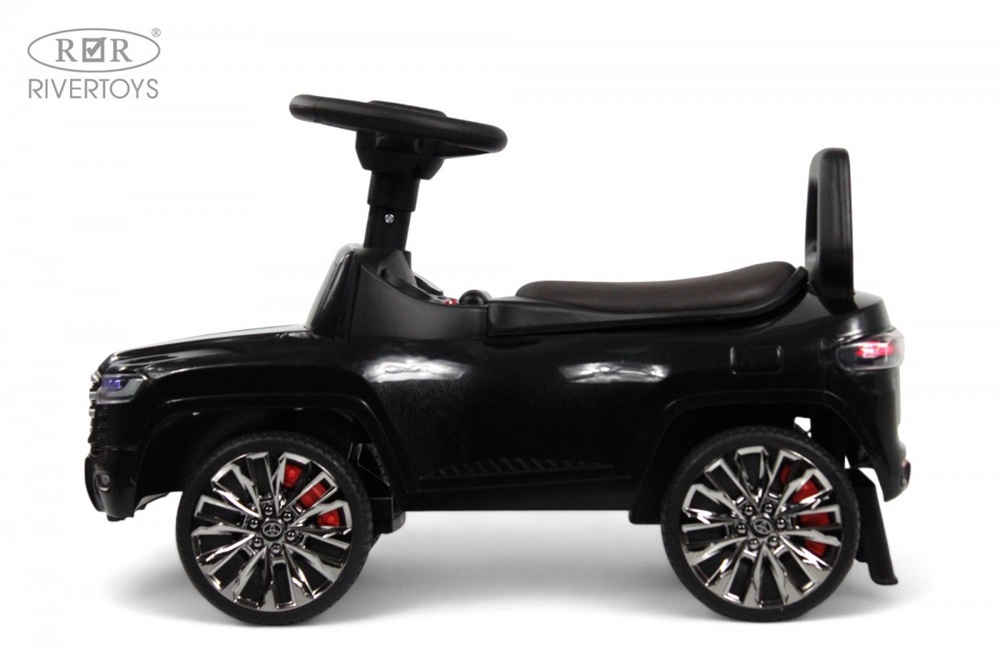 Детский толокар RiverToys Toyota Land Cruiser 300 Z002ZZ-D (чёрный) - фото2