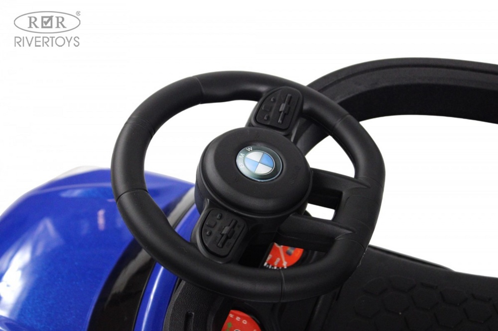 Детский толокар RiverToys Z005ZZ-B (синий) - фото2