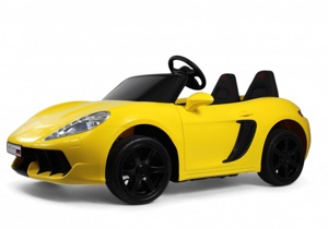 Детский электромобиль RiverToys T911TT NEW (желтый) Двухместный до 100кг - фото