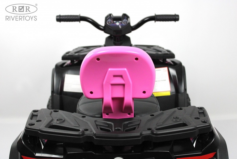 Детский электроквадроцикл RiverToys T001TT 4WD (розовый) - фото4