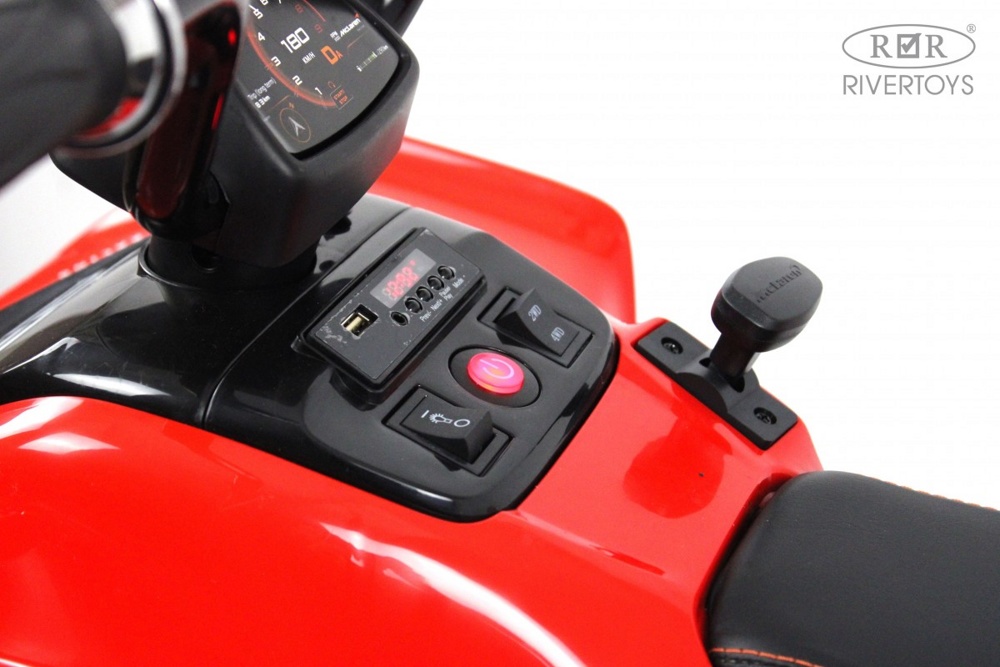 Детский электроквадроцикл RiverToys McLaren JL212 Арт. P111BP (красный) - фото6
