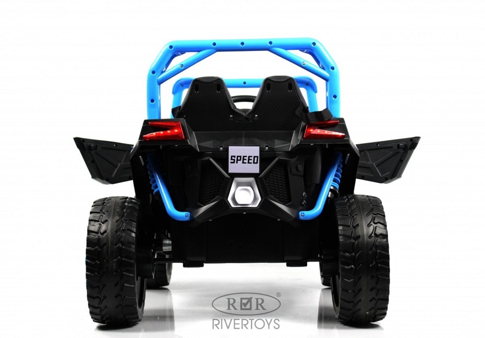 Детский электромобиль RiverToys F888FF 4WD (синий) - фото6