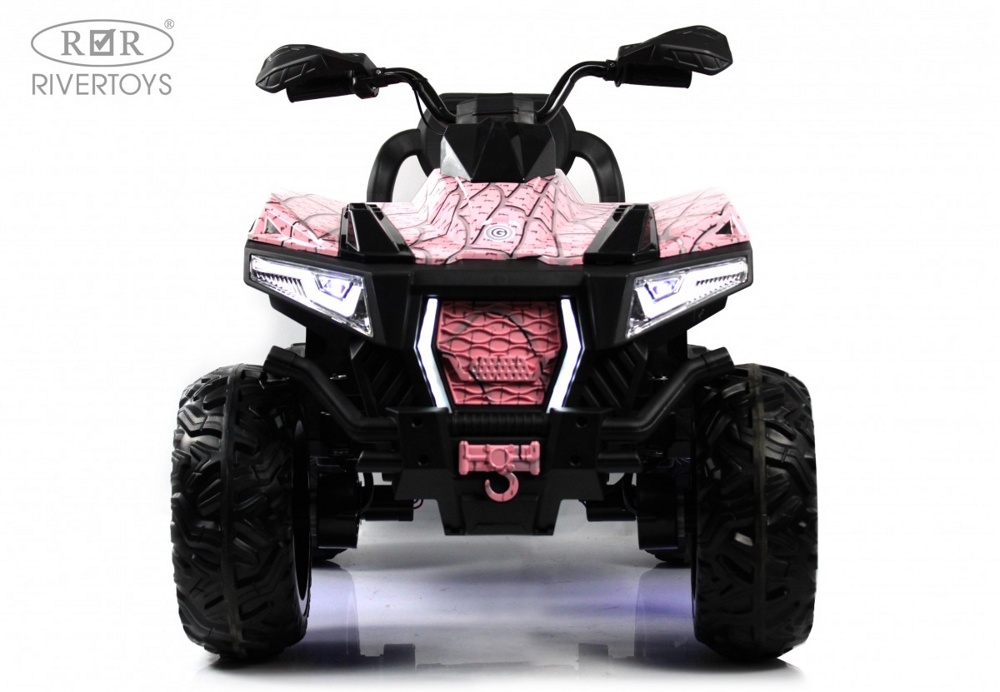 Детский электроквадроцикл RiverToys X999XX (розовый спайдер) 4WD Полноприводный - фото5