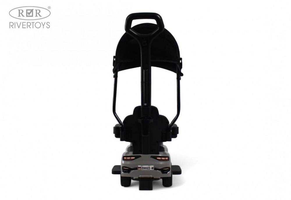 Детский толокар RiverToys Z005ZZ-M (серый) - фото4