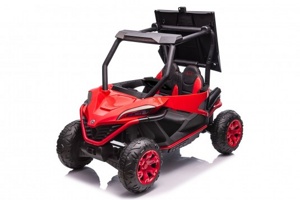 Детский электромобиль RiverToys X777XX (красный) полноприводный, двухместный - фото