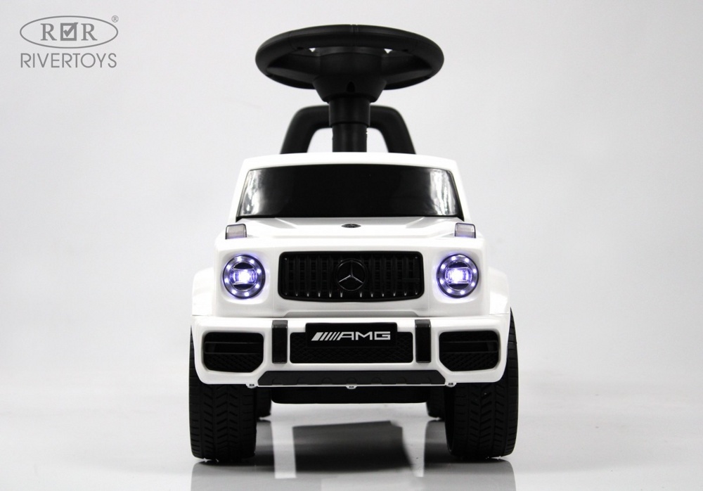 Детский толокар River Toys Mercedes-Benz G63 Z001ZZ-D (белый) - фото2