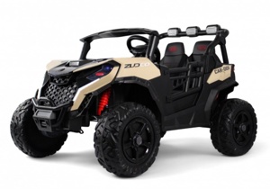 Детский электромобиль RiverToys K555KK 4WD 24V (бежевый) Buggy Полноприводный Двухместный - фото