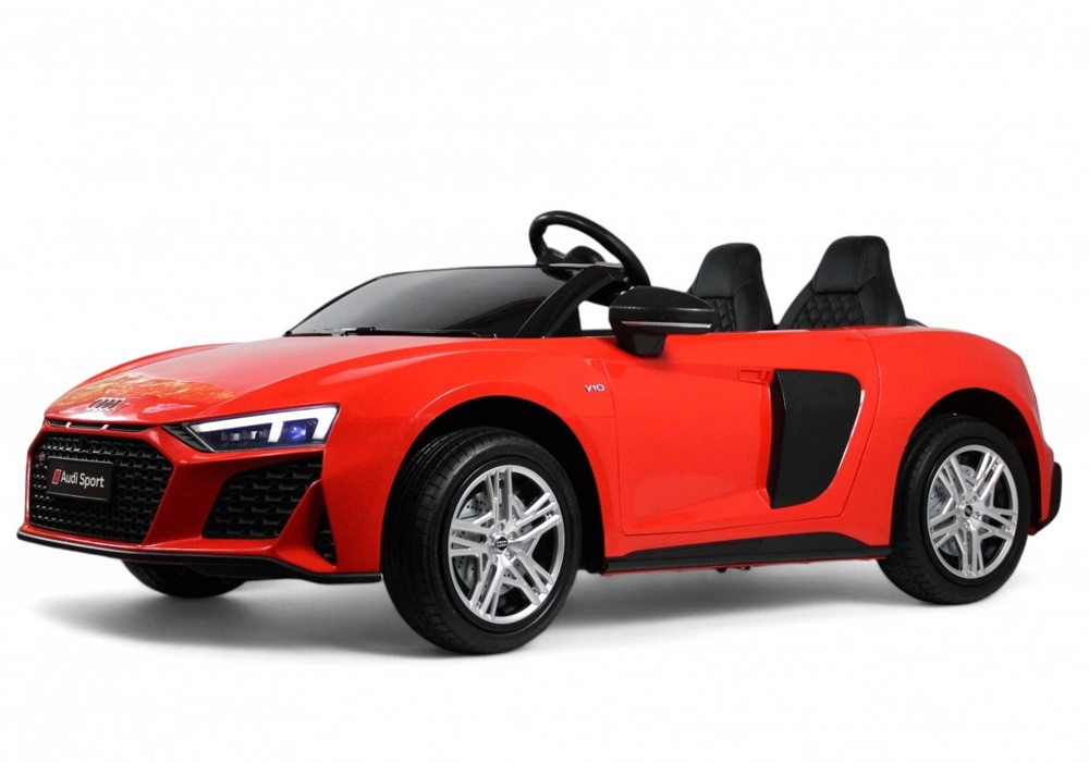 Детский электромобиль RiverToys Audi R8 M333MM (красный) Лицензионная модель Двухместный До 100 кг. Скорость до 14 км/ч