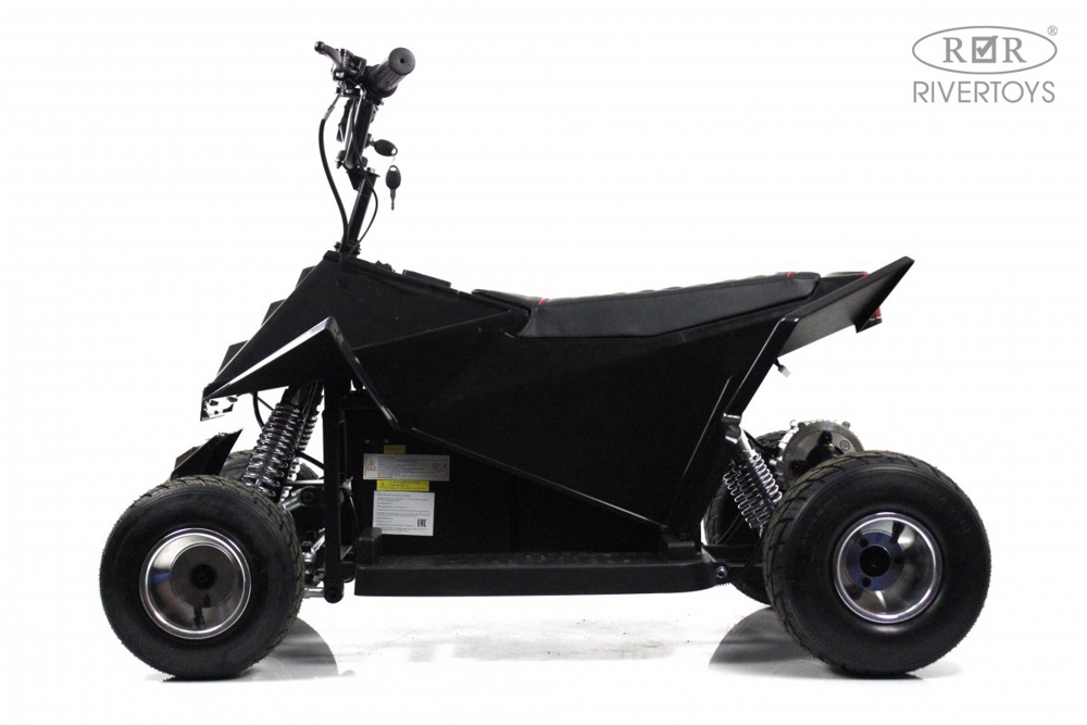 Детский электромобиль-квадроцикл RiverToys M009MM (черный) до 15 км/ч и с Сабвуфером - фото2