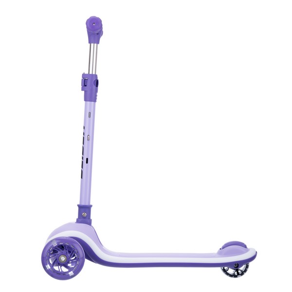 Самокат трехколесный Slider IT62V (фиолетовый) колеса светящиеся, руль складной фото-3 Самокат трехколесный Slider IT62V (фиолетовый) колеса светящиеся, руль складной фото-3