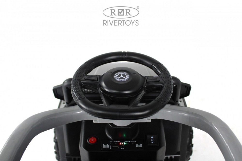 Детский электромобиль RiverToys G005GG-A (серый) - фото2