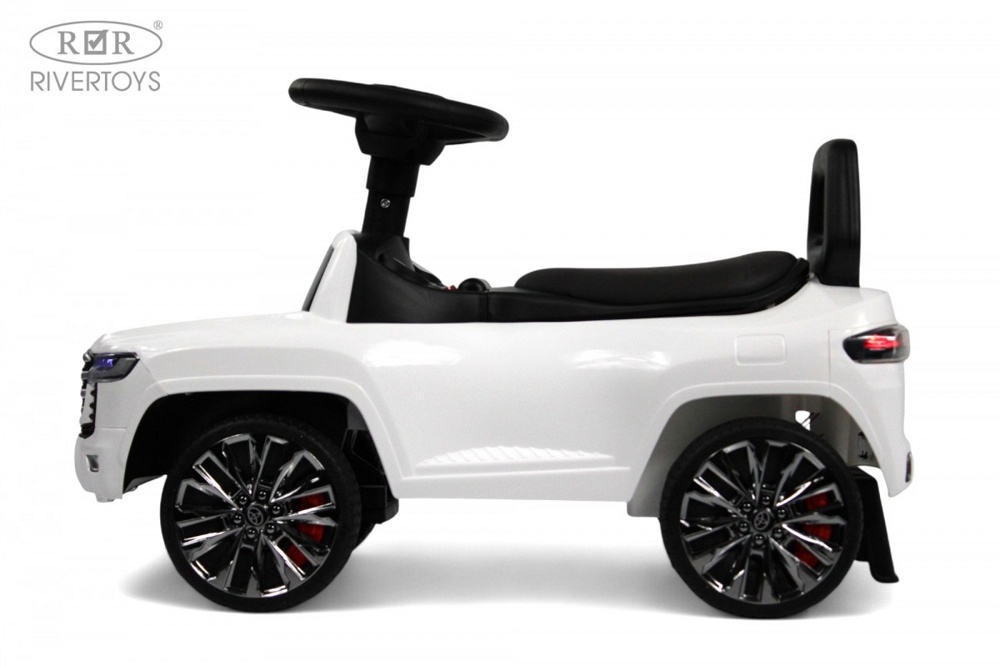 Детский толокар RiverToys Toyota Land Cruiser 300 Z002ZZ-D (белый) - фото2