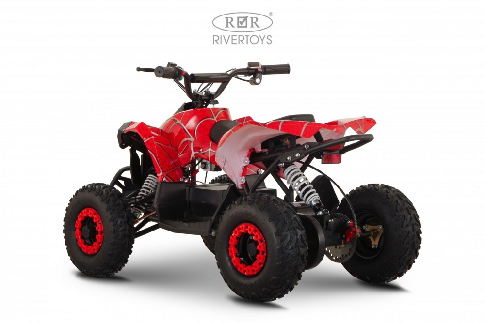 Детский электроквадроцикл RiverToys MARK (красный Spider) - фото2
