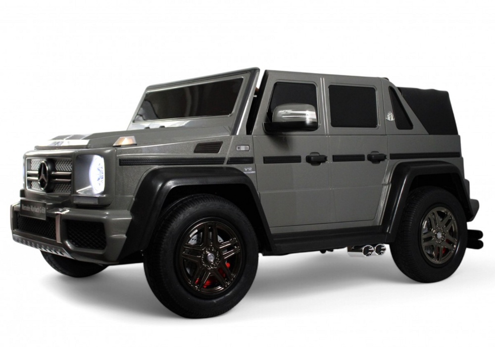 Детский электромобиль RiverToys Mercedes-Maybach G650 Landaulet M999MM (серый) Двухместный до 100кг