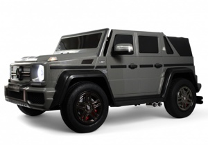 Детский электромобиль RiverToys Mercedes-Maybach G650 Landaulet M999MM (серый) Двухместный до 100кг - фото