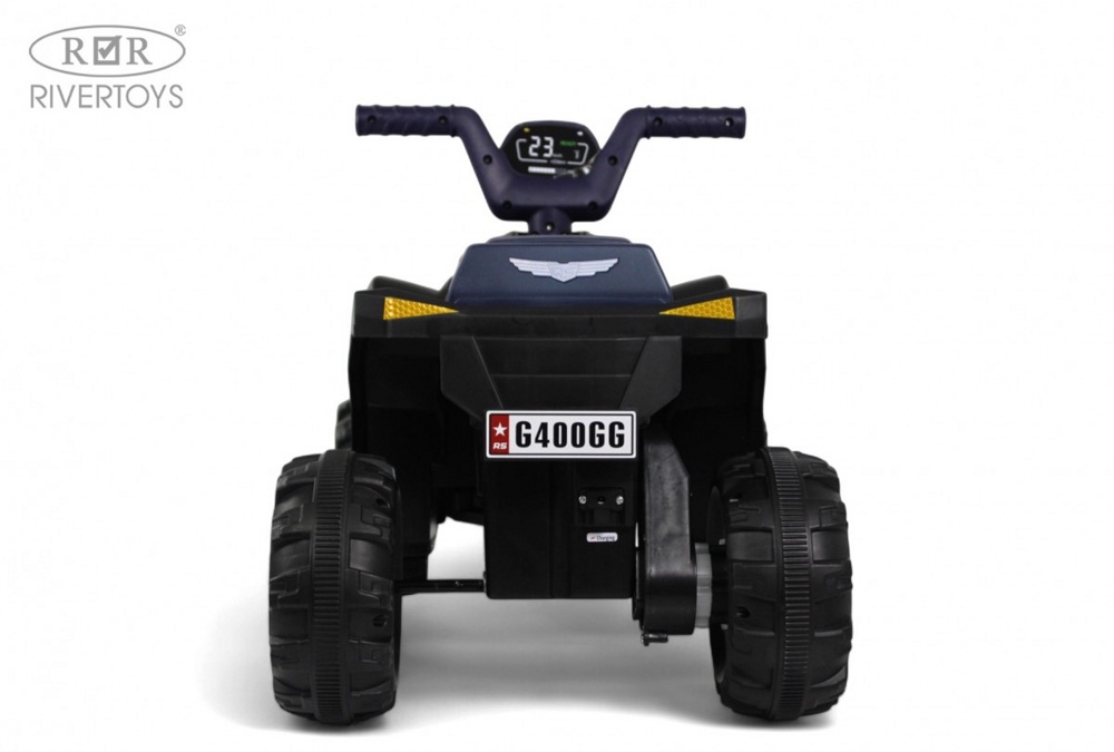Детский электроквадроцикл RiverToys G400GG (синий) - фото3