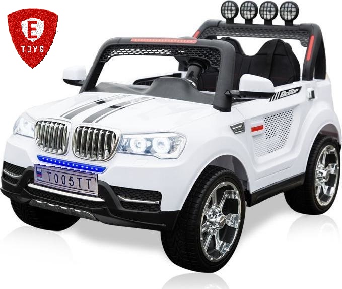 Детский электромобиль Electric Toys BMW X5 Lux 24V (белый) 4WD 4 мотора 12V