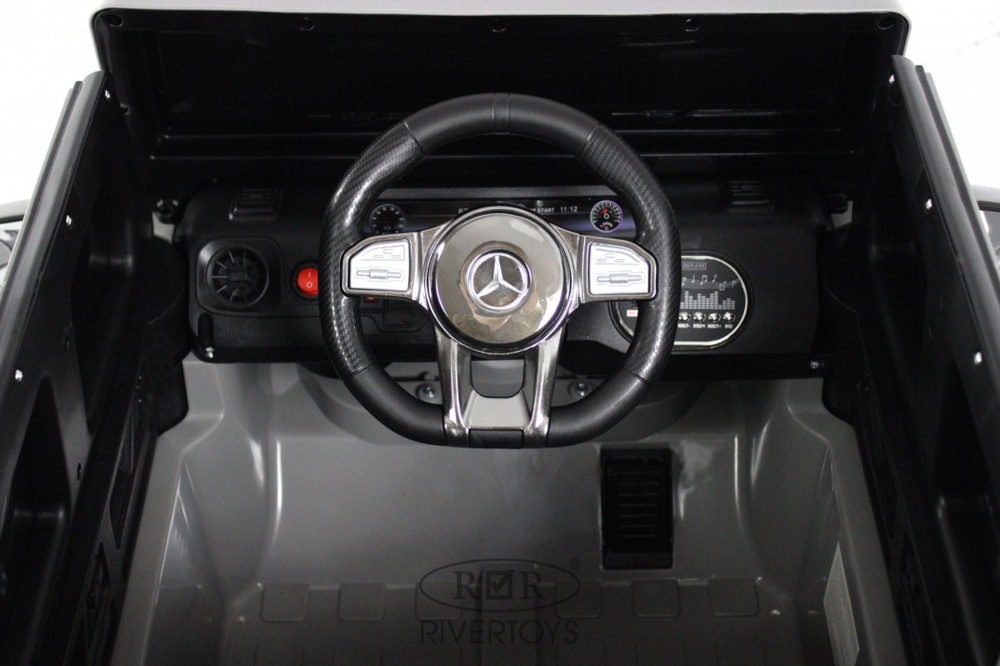 Детский электромобиль RiverToys Mercedes-AMG G63 4WD G333GG (черный) Полноприводный - фото4