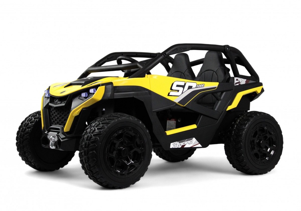 Детский электромобиль RiverToys C777CC (жёлтый) Buggy Двухместный Полноприводный