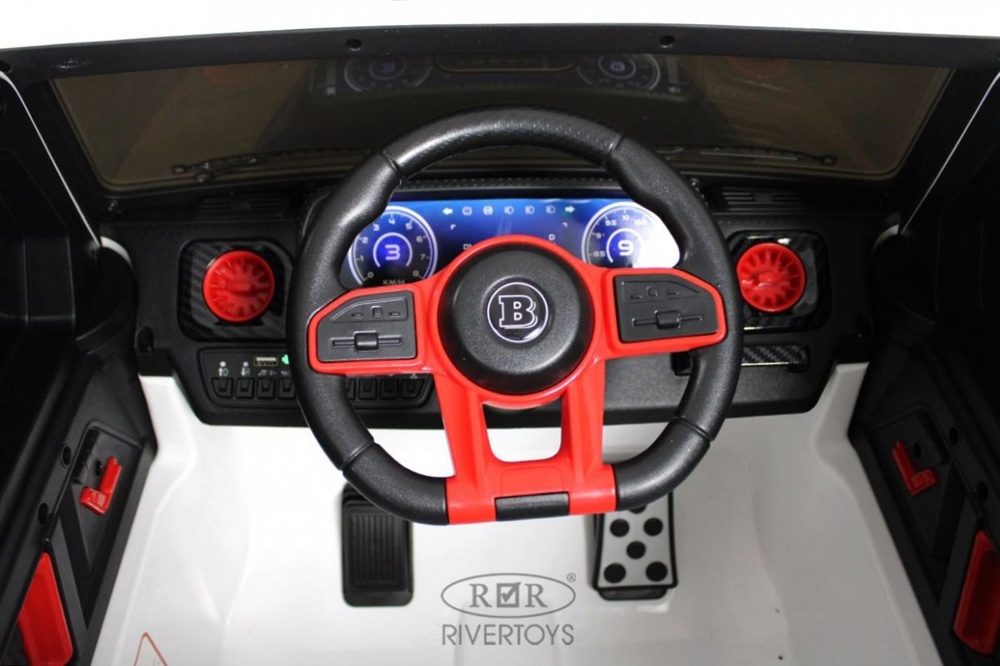 Детский электромобиль RiverToys Z777ZZ (белый) Полный привод - фото3