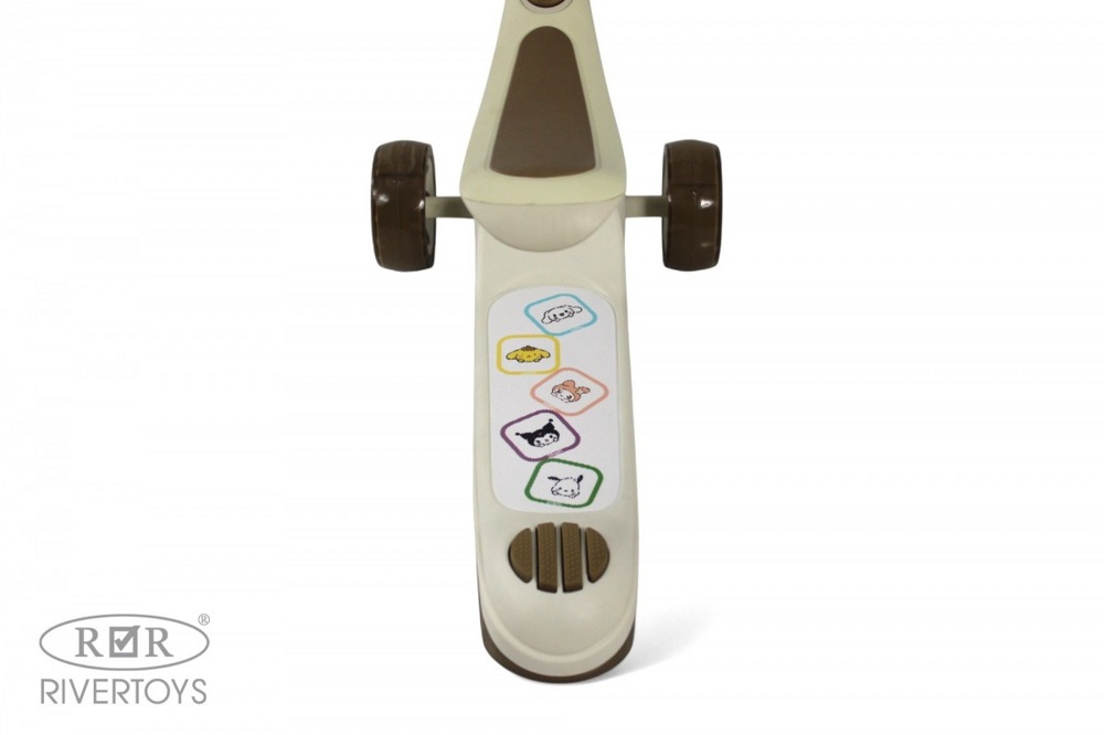 Детский самокат RiverToys HB-8001S (коричневый) фото-6