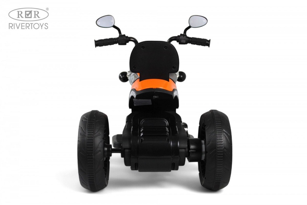 Детский электромотоцикл RiverToys G500GG (оранжевый) - фото4