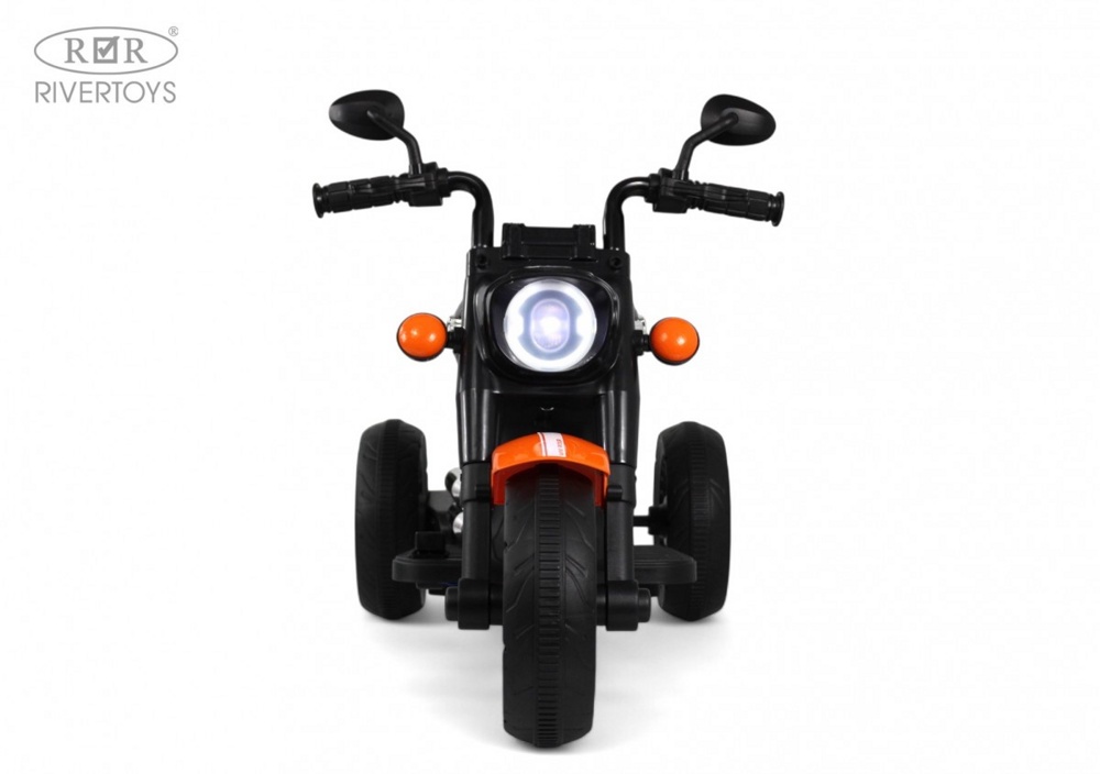 Детский электромотоцикл RiverToys G500GG (оранжевый) - фото5