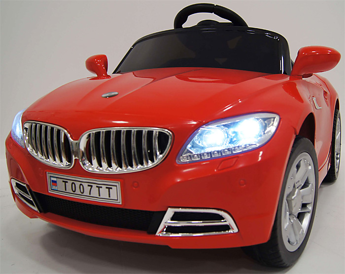 Детский электромобиль RiverToys BMW T004TT (красный) - фото6